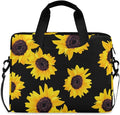 Sunflower Floral Laptop Case, 15.6 inch Laptop Bag, Waterproof Laptop Sleeve, Protective Briefcase for Women Men Kids
