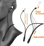 Compatible Airpods Strap, Silicone Anti-Lost Wire Cable Connector Sports Neckband Compatible for Airpods Pro 3/2/1, Airpods 4, 3, 2, 1, Black