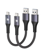 CONMDEX USB C Cable 10Gbps [2ft, 2-Pack] USB 3.1 Gen 2 USB to USB C Cable for Android Auto/Carplay, Fast Charging Short Type C Data Transfer Cord for iPhone 17 16 Pro Max Samsung Galaxy S25