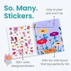 Fairies in The Garden 300+ Kids Sticker Book by Cupkin Toddler Road Trip Coloring and Sticker Book, Road Trip Essentials, 8 Coloring Pages 8 Side by Side Scenes for Ages 2–8 Years