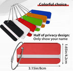 2Pack Red Aluminum Luggage Tag for Luggage Baggage Travel Identifier by Ovener