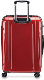 DELSEY PARIS Helium Aero Hardside Expandable Luggage with Spinner Wheels, Brick Red, Checked-Medium 24 Inch