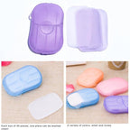 6Pcs Colorful Soap Sheets for Traveling,Portable Soap Paper, Effectively Cleans Stains, Suitable for BBQ, Camping, Hiking, Traveling，Personal Care， Camping Soap and Shampoo