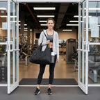 Forestfish Gym Bag For Women With Yoga Mat Holder & Shoe Compartment & Wet Dry Storage Pocket & Adjustable Strap