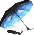 Repel Windproof Travel Umbrella - Compact & Withstands Winds up to 100MPH , Strongest Premium Auto Folding Umbrella for Rain and Sun - Durable, Light & Portable for Women & Men , Fits Backpack & Cars