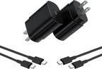 Type C Charger，Fast Charging USB C Chargers Block 25w Fast Wall Chargers for Samsung S25/S24/S23/S22/S21 Ultra/S20/S20 Ultra/Note 20 Ultra，Android Charger【2-Pack】