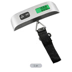 Portable Electronic Scale, Handheld Digital Luggage Weight Scale with 110 lbs/50 kg Capacity, 0.1 lb/10 g Precision, LCD Backlight Display for Travel, Fishing, Shopping, Home Use
