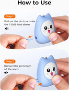 ESSAGER Personal Safety Alarm for Women, 130dB Loud Siren, Replaceable Battery, Built-in LED Light, Portable Keychain & Carabiner. Self Defense Security Alarm for Kids, Seniors (Blue)