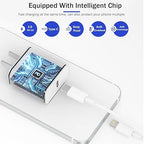 【Apple MFi Certified】Fast Charger iPhone,Fast i Phone Charging Cord 3Pack i Phone Charger Fast Charging Plug Block 6FT USB C to Lightning Cable for iPhone 14/14 ProMax/Plus/13 Mini/12/11/XR/XS,AirPods