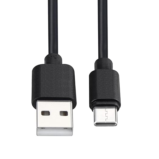 Smays USB to USB C Cable 6ft 5-Pack, Type C Phone Charger Cord Bulk, Black