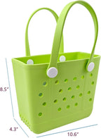 Lightweight Extra large Rubber Beach Bag Small mini Tote Bag for Gym Waterproof medium Open Handbag for Pool Sports