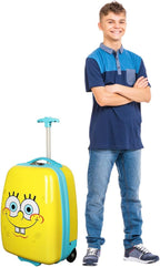 Bioworld Spongebob Squarepants Face 16.5" Youth 2-Wheel Luggage