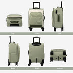 LOVEVOOK Carry On Luggage 22x14x9 Airline Approved,20 Inch Carry-on Suitcase for Women,Softside Suitcases with Wheels,Rolling Checked Luggage with TSA Lock,Lightweight Travel