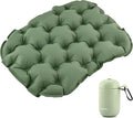 Inflatable Seat Cushion, Portable & Lightweight Airplane Seat Cushion, Camping Accessories Chair Pad Travel Stadium Cushions for Wheelchair,Driving,Office Work(Color:Green)