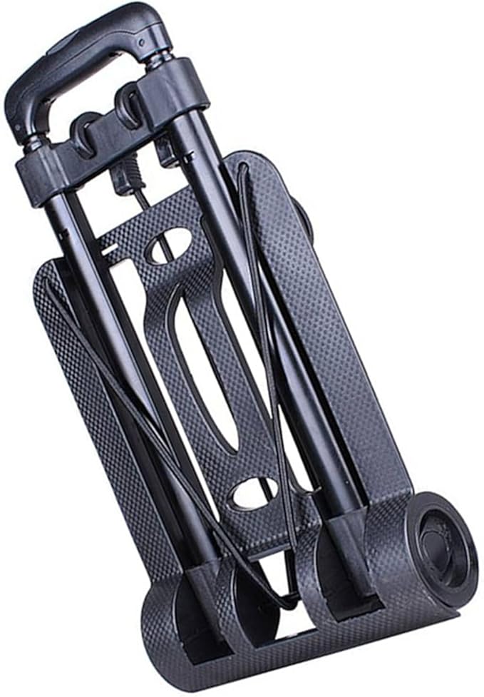 Folding Dolly Hand Truck, 110 lbs Capacity, 2 Wheel Luggage Cart, Compact and Portable for Travel, Shopping, Airport