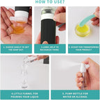 18 Pack Travel Bottles Set, TSA Approved Leak Proof Silicone Squeezable Containers for Toiletries, Refillable Travel Accessories for Conditioner, Shampoo, Lotion & Body Wash Accessories