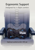 SmartTravel Travel Products Inflatable Travel Lumbar Pillow for Airplane Seat – Adjustable Lower Back Support Cushion for Long Flights