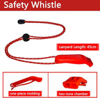 Amzonly Emergency Whistle, 120db Safety Whistle Survival Shrill Loud for Camping Hiking Hunting Boating Fishing Life Vest Jacket Rescue Signaling Kids Lifeguard 5 Pack