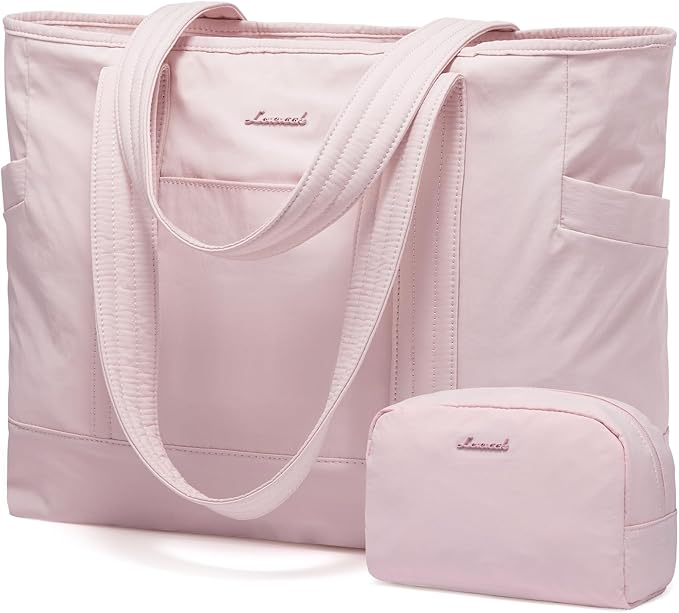 LOVEVOOK Tote Bag for Women,Lightweight Gym Tote Bag with Zipper,Work Tote with Laptop Pocket,Nurse Dance Yoga Bag for Travel