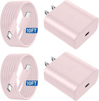 45W USB C Super Fast Charger Type C Charger Fast Charging Android Phone Charger Block with 10FT Type C Charging Cable for Samsung Galaxy S26 Ultra/S26/S26+/S25/S25 Ultra/S25+/S24 Ultra/S23 Ultra/S22