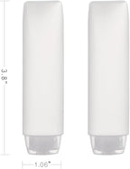 OTO 6 Pack Travel Size Plastic Squeeze Bottles for Liquids, 30ml/1 Fl. Oz TSA Approved Makeup Toiletry Cosmetic Containers