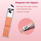 Nail Clippers Set, 10 PCS Professional Manicure Set and Pedicure Kit with Travel Case,Stocking Stuffers, Christmas Gift for Men and Women