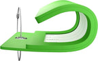 Gostwo 2 Pack Luggage Tags for Suitcases, 26 Initial Letter Travel Luggage Baggage Identification Labels ID Tag Fully Bendable Tags with Stainless Steel Loop (Green) (Letter L)