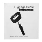 Digital Luggage Scale, Portable Electronic Hanging Scale with LCD Display, 110 lb/50 kg Capacity for Travel