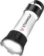 ETENWOLF 2-in-1 Lantern and Flashlight,6 Modes 1000LM Rechargeable Camping Light,5000mAh Super Bright Flashlight with UV,Waterproof Portable Tent Light for Camping,Emergency Light,Power Outage