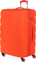 SwissGear 7366 Signature Hardside Expandable Luggage with Spinner Wheels, TSA Lock, Orange, Checked-Large 27-Inch