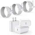 【Apple MFi Certified】Fast Charger iPhone,Fast i Phone Charging Cord 3Pack i Phone Charger Fast Charging Plug Block 6FT USB C to Lightning Cable for iPhone 14/14 ProMax/Plus/13 Mini/12/11/XR/XS,AirPods