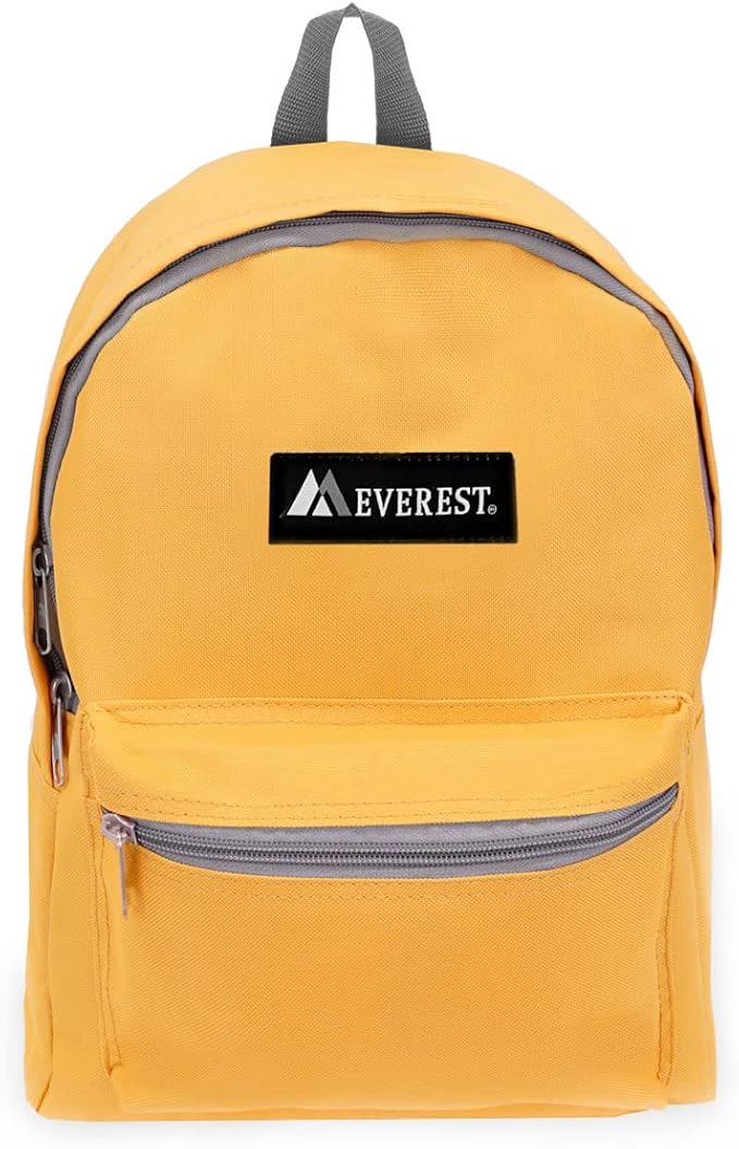 Everest Basic Backpack, Yellow, One Size