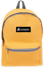 Everest Basic Backpack, Yellow, One Size