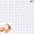 Tarpop 200 Pcs Eye Mask Sleeping Blindfold Eye Cover with Adjustable Strap for Games Party Team Building Travel Individually Wrapped Sleep Mask for Women Men (White)