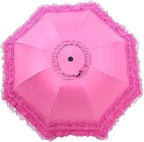 WANLIAN Folding umbrella Travel Umbrella Folding UV Resistance Lace Parasol Umbrella Sun Umbrella For Women Girls sunshades with lace decoration