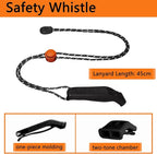 Amzonly Emergency Whistle, 120db Safety Whistle Survival Shrill Loud for Camping Hiking Hunting Boating Fishing Life Vest Jacket Rescue Signaling Kids Lifeguard 5 Pack