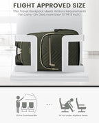 LOVEVOOK Laptop Backpack Purse for Women, Work Business Travel Computer Bags, College Nurse Backpack for Womens, Quilted Casual Daypack with USB Port, Fit 15.6 Inch Laptop, Army Green