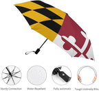 AMRANDOM Travel Folding Umbrella Automatic Open Tri-Fold For Car Rain Outdoor Use For Car Rain Outdoor Use With Black Anti-Uv Coating