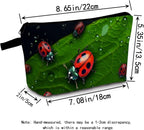 Ladybug Makeup Bag for Women Travel Cosmetic Organizer Bag Teacher Appreciation Gifts Small Zipper Toiletry Bag
