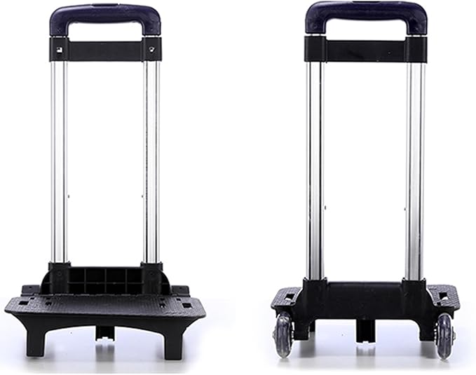 Backpack Trolley 2 Wheels Rolling Luggage Carts Foldable Trolley Cart Aluminium Alloy Hand Cart for School Bags Pet Bag