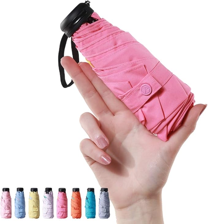 RUMBRELLA Mini Teflon Purse Umbrella With 99% UV Protection for Travel