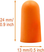 Quality Foam Ear Plugs 500 Pair - 32 dB Noise Cancelling High Decibel Sound Blocking Soft - Dispenser Refill Safety Hearing Protection Ear Protection Disposable Ear Plugs Bulk