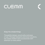 Clemm Portable Charger Quick Charging Power Bank (Gray, 30000, Milliamp Hours)