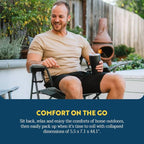 GCI Outdoor Comfort Pro Chair, Heathered Pewter Gray