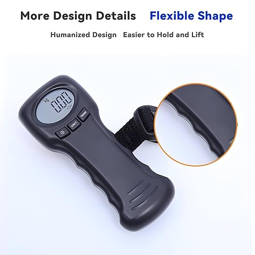 Luggage Weight Scale, 50kg/110lb Portable Travel Hanging Luggage Scales for Suitcases, Electronic Weight, LCD Digital Display, Ergonomic Anti-Slip Handle, Auto Lock Feature