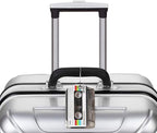 GACCAP 2 Pack Luggage Tags for Suitcase, Privacy Cover ID Label with Stainless Steel and Address Card for Travel Bag Backpack Cruise Ship Essentials Tag Women Men - Retro Cassette Tape