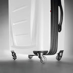 Samsonite Winfield 2 Hardside Expandable Luggage with Spinner Wheels, Checked-Large 28-Inch, Brushed White