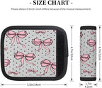 2 Pack Luggage Handle Wrap with Travel Tags - Non-Slip Protective Cover Soft Handle Grips Covers for Suitcase(Polka Dot Bow)