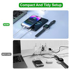 TOP-UP 3 in 2 USB C Cable for Apple Watch Charger (4FT/1.2M) – Fast Multi Charging Travel Cable Compatible with iWatch Ultra 2/SE 2/Series 11–1, iPhone 17/16/15 Series, iPad, AirPods