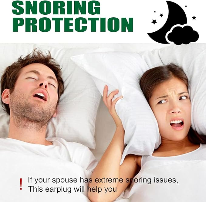 Ear Plugs for Sleeping - Noise reducing earplugs - earplugs for Swimming,Soft Silicone for Concerts, Swimming, Shooting, Snoring, Airplane, Musicians -32dB Sound Blocking Ear Protection (24Pillows)